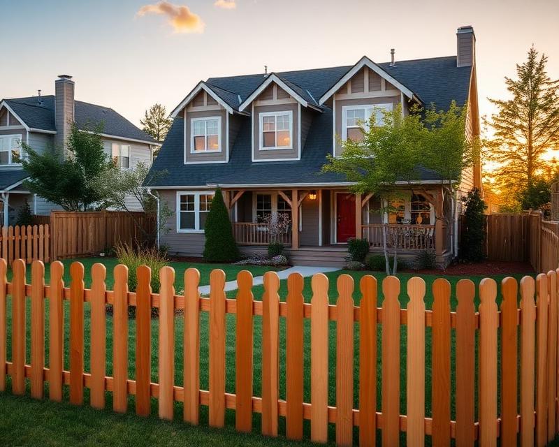 Residential Fencing installation example